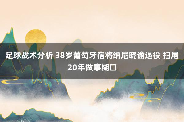 足球战术分析 38岁葡萄牙宿将纳尼晓谕退役 扫尾20年做事糊口